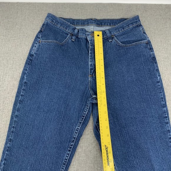 Womens Riders Cropped Denim Jeans‎ 14 Medium High Waisted 99% Cotton 1% Spandex - Picture 2 of 9